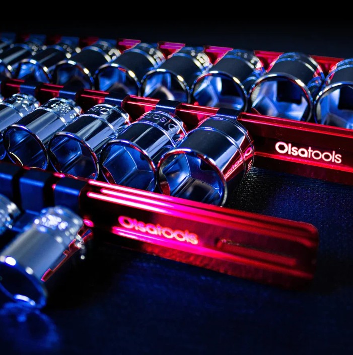 Aluminum Socket Rails With Rubber End Caps