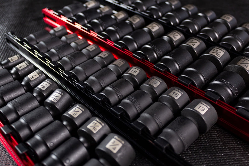 Full metric and SAE sets of swivel impact socket sets from Olsa Tools