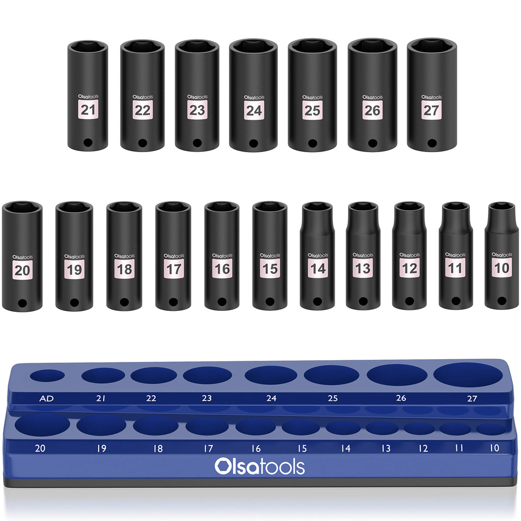Impact Socket Set + Socket Organizer Olsa Tools