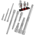 Universal Joint Set Socket Adapters 1/2", 3/8", and 1/4" Drive