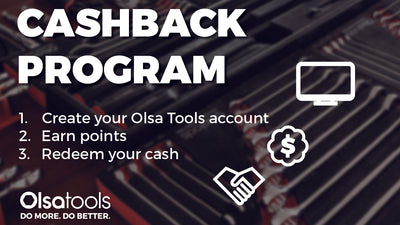 Boost your toolbox and your wallet with Olsa Tools' Cash Back Program