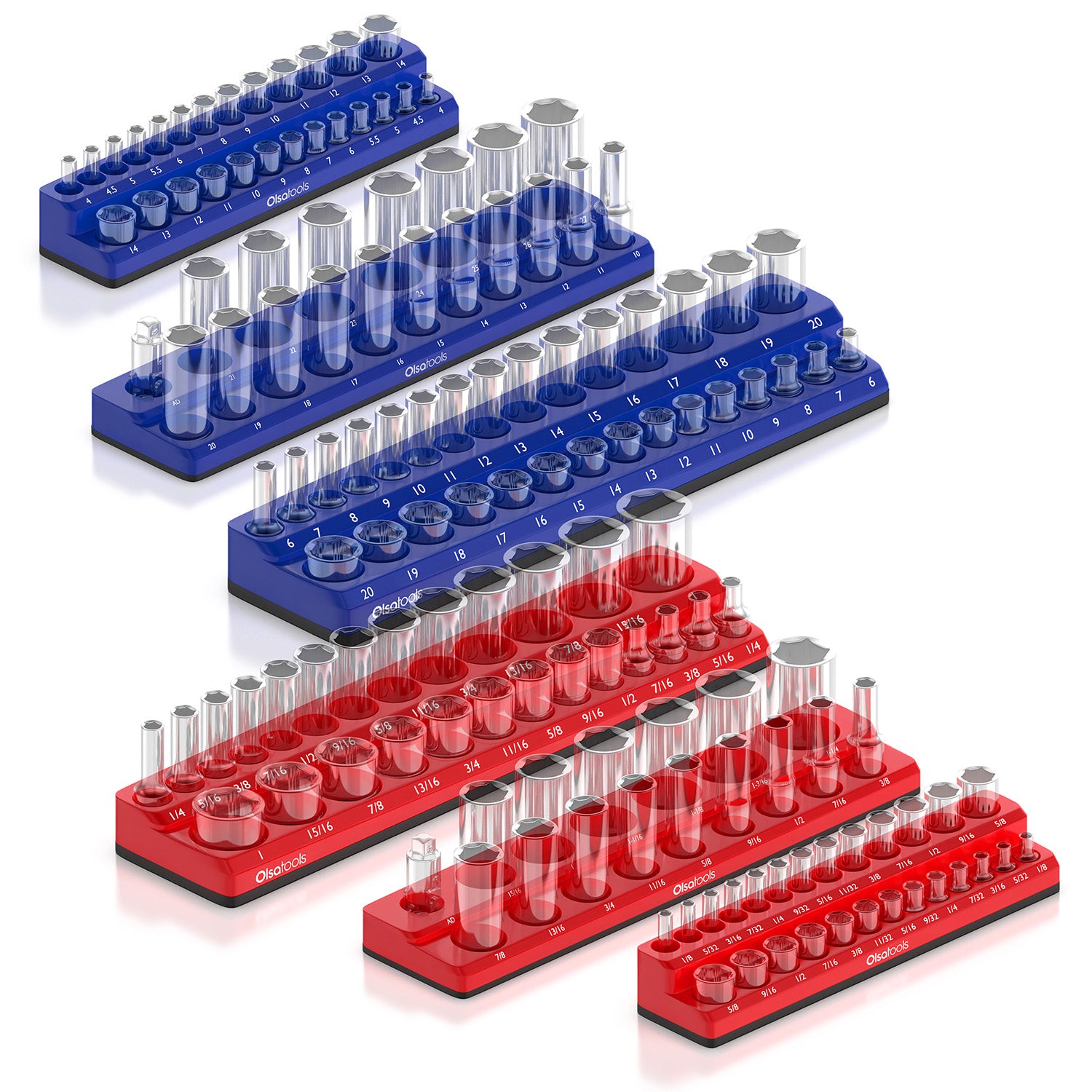 2-Row Magnetic Socket Holder | #1 Top Rated Socket Organizer – Olsa Tools