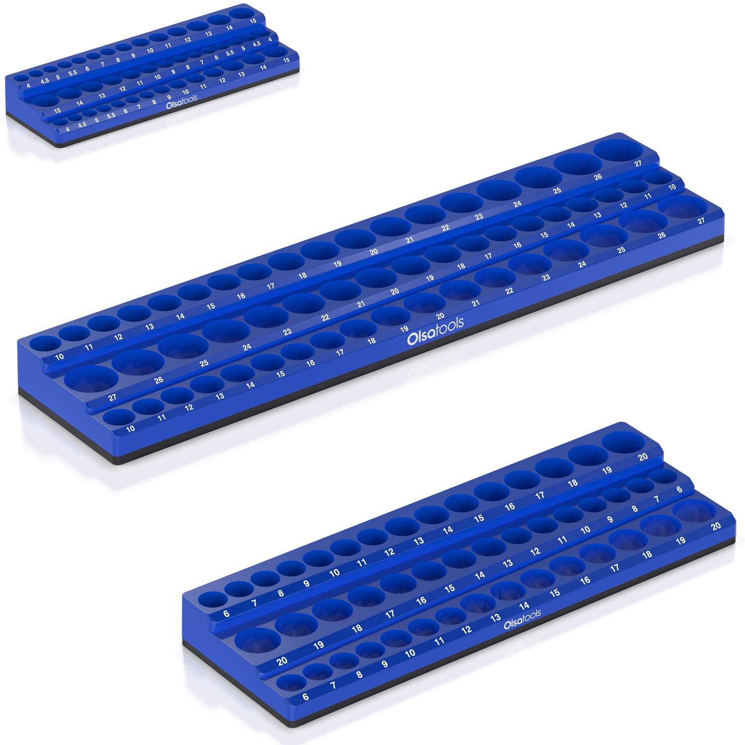 3-Row Magnetic Socket Holder | Designed in Canada | Olsa Tools