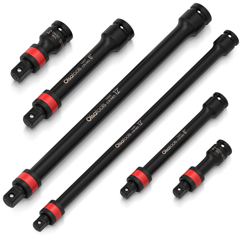 6pc set of locking impact extensions
