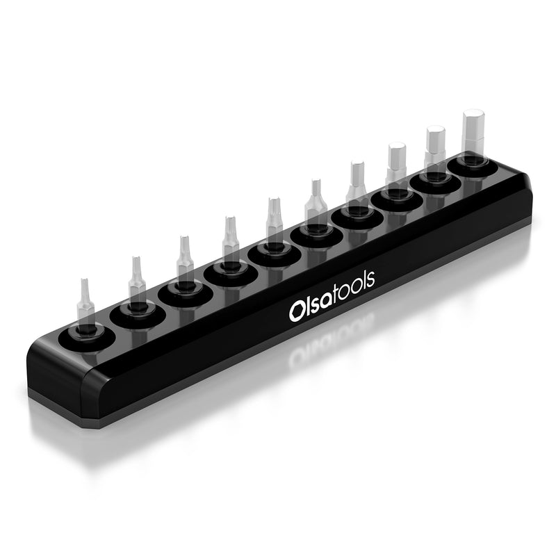 MSKH1R38BITBLK,alt:Single-Row Magnetic Socket Bit Holders 3/8" Drive Main Image