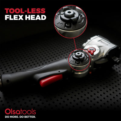 IWA-FH-12-450,alt:Flex Head Air Impact Wrench 1/2" Drive Tool-Less Flex Head
