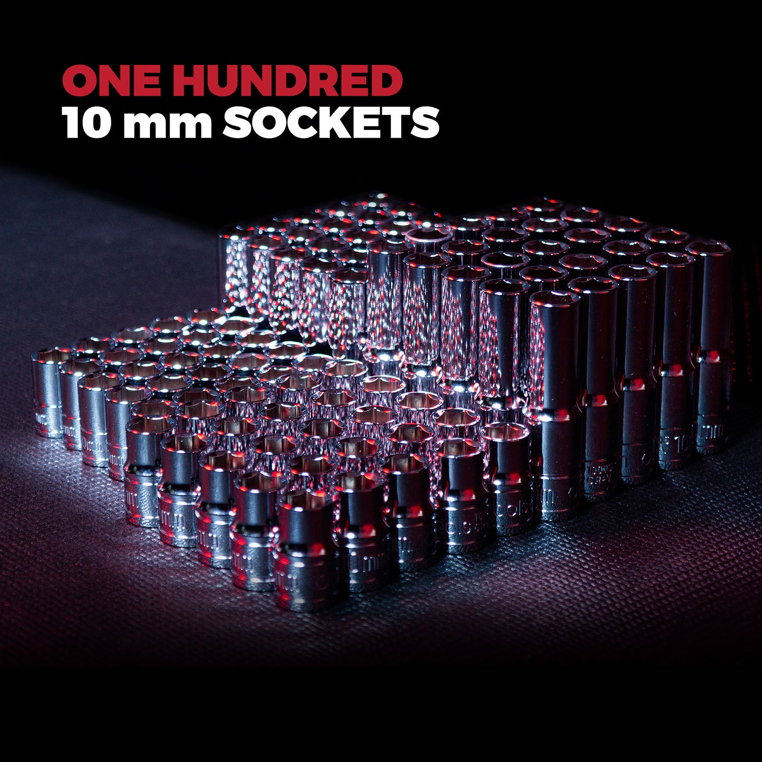 100-piece 10 mm Chrome Socket Set | Olsa Tools