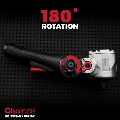 IWA-FH-12-450,alt:Flex Head Air Impact Wrench 1/2" Drive 180° Rotation