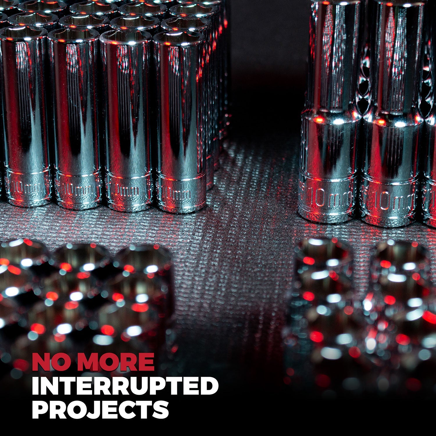 100-piece 10 mm Chrome Socket Set | Olsa Tools