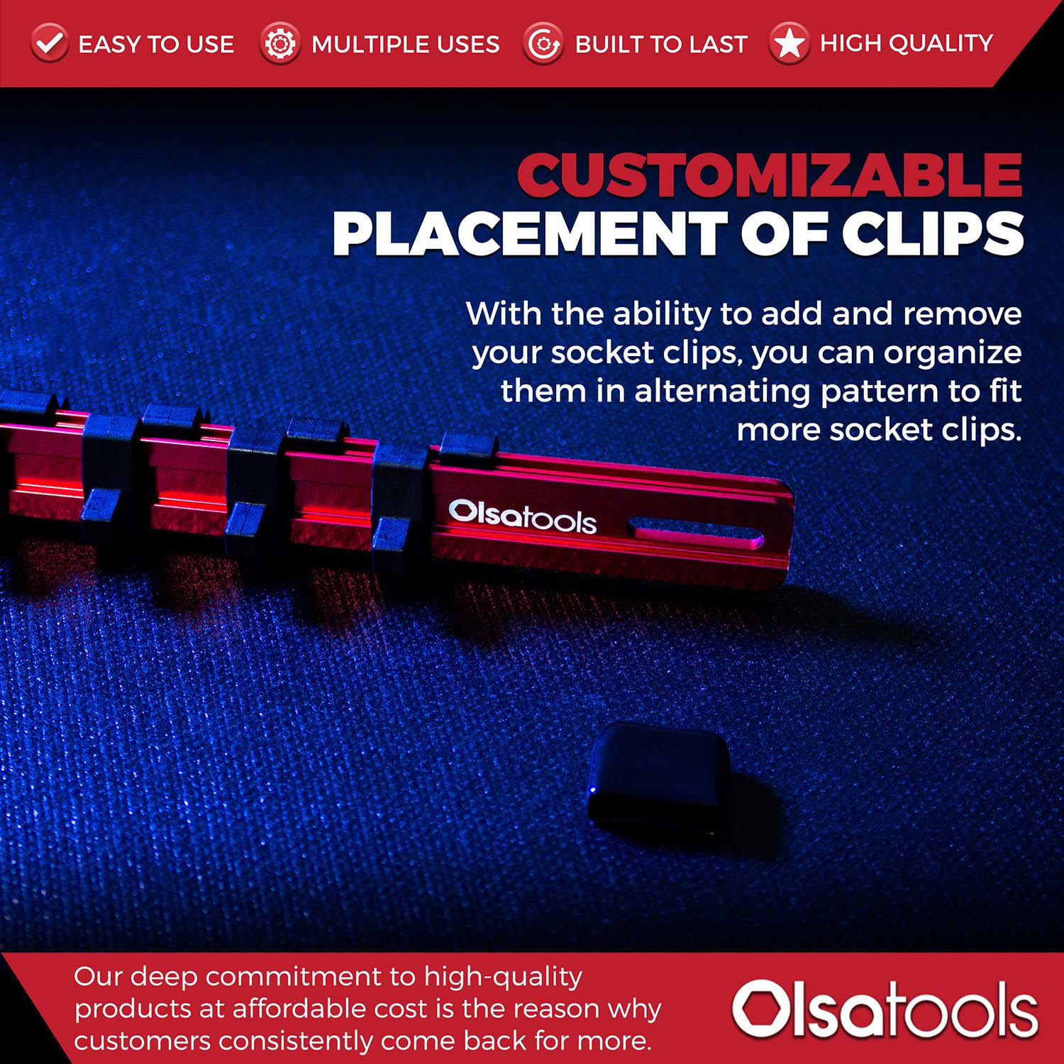 Aluminum Socket Rails | Best Socket Organizer | Olsa Tools