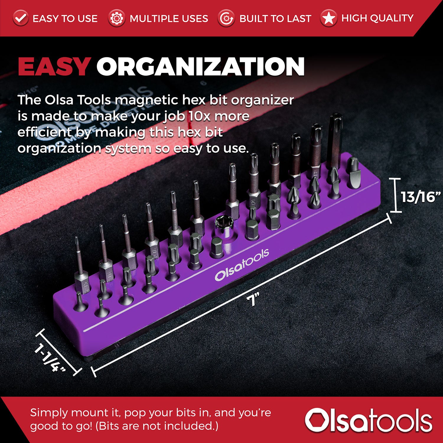 Hex Bit Organizer | Hex Bit Storage | Olsa Tools | Olsa Tools
