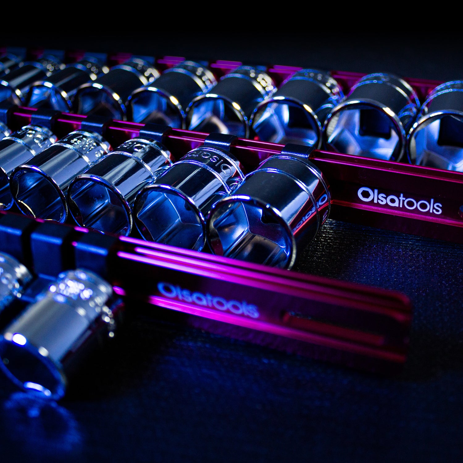 Aluminum Socket Organizer Rails with Locking End Caps – Olsa Tools