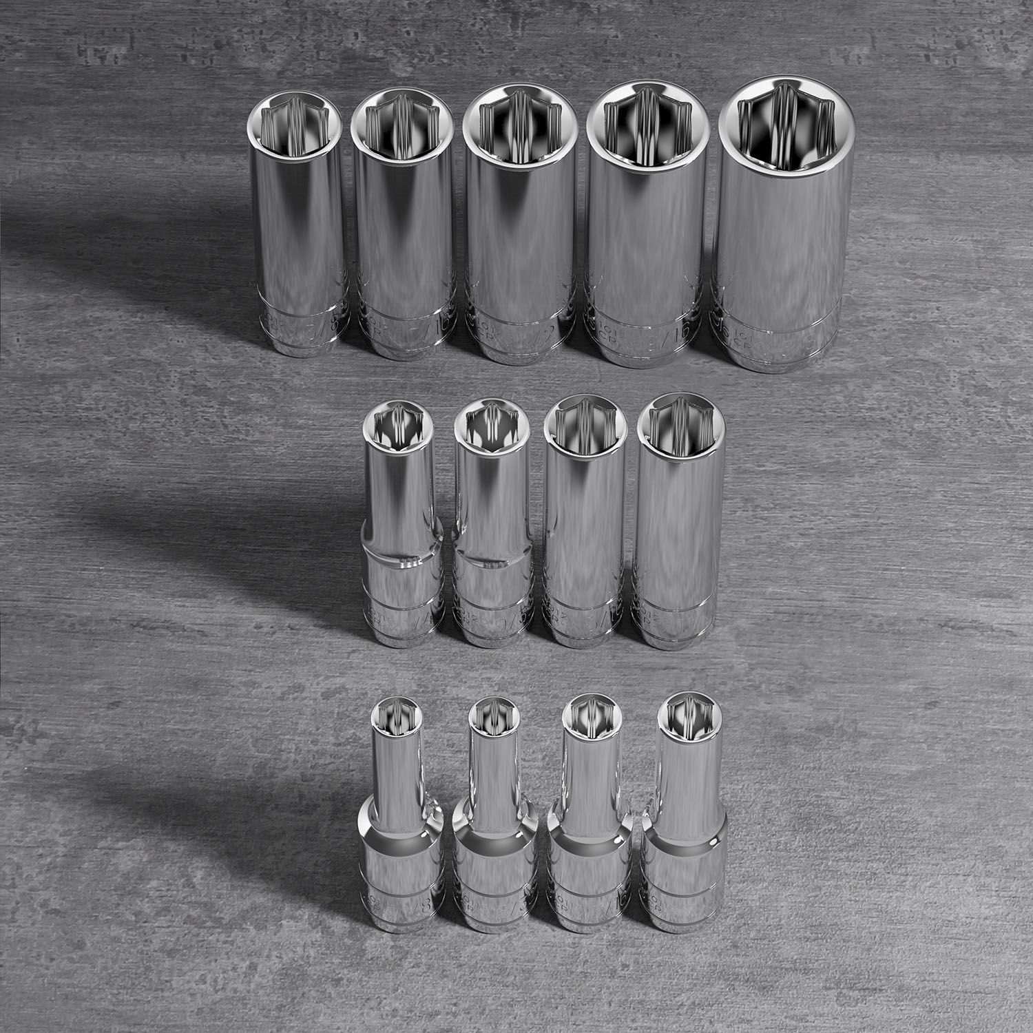 超爆安 Olsa Cr-V, 1/2-Inch Tools 6-Point, Shallow Impact Socket Set (29pc，  1/2