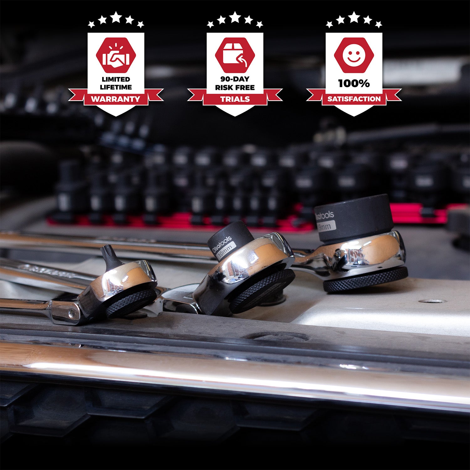 3pc Clip for Stubby Impact Sockets and Bits | Olsa Tools®