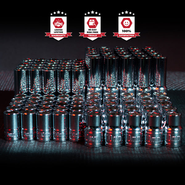 100pc 10mm Chrome Socket Set | Professional Grade | Olsa Tools
