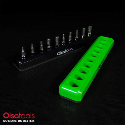 MSKH1R38BITBLK,alt:Single-Row Magnetic Socket Bit Holders 3/8" Drive