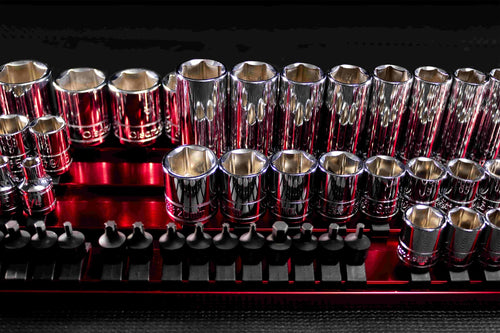 Anodized aluminum stays light and tough