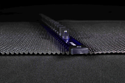 Anodized aluminum holds up to shop work