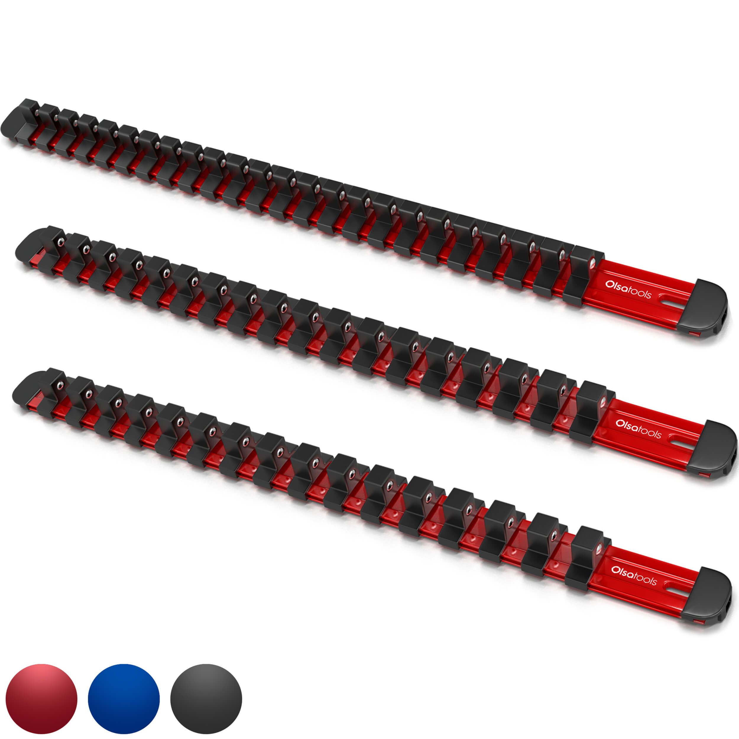 Aluminum Socket Organizer Rails with Locking End Caps – Olsa Tools