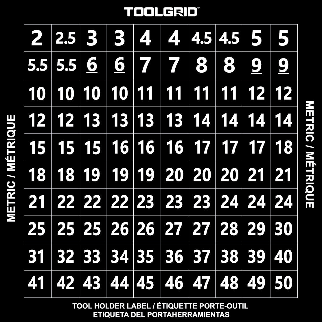 Toolgrid Tool and Clip Identification Labels | Olsa Tools