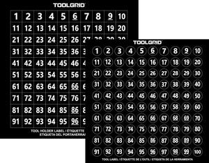 Image of Toolgrid Tool and Clip Identification Labels