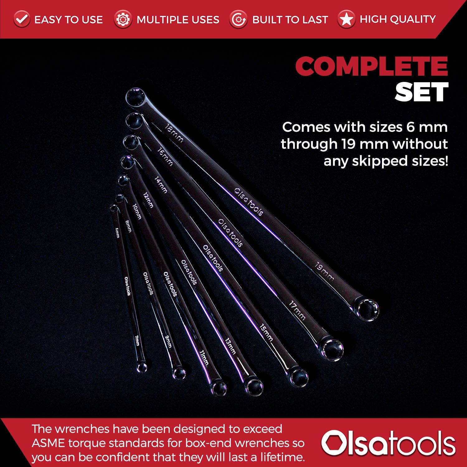Offset Range Extractor Olsa Tools Offset Bolt Extractor Wrench Set | Olsa Tools