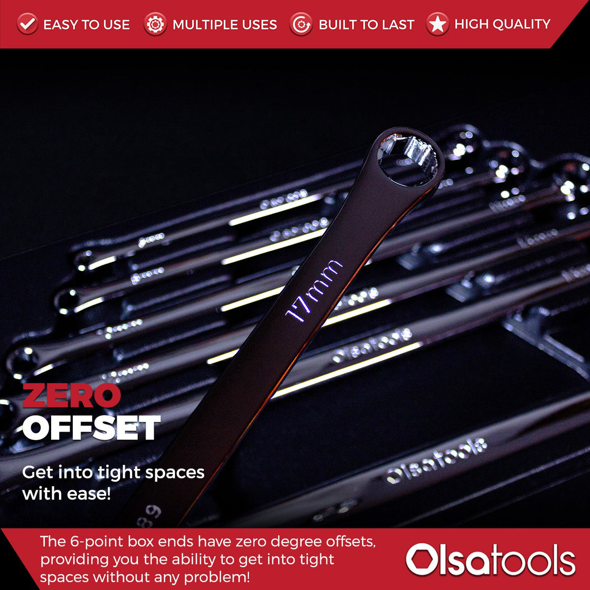 Offset Range Extractor Olsa Tools Offset Bolt Extractor Wrench Set