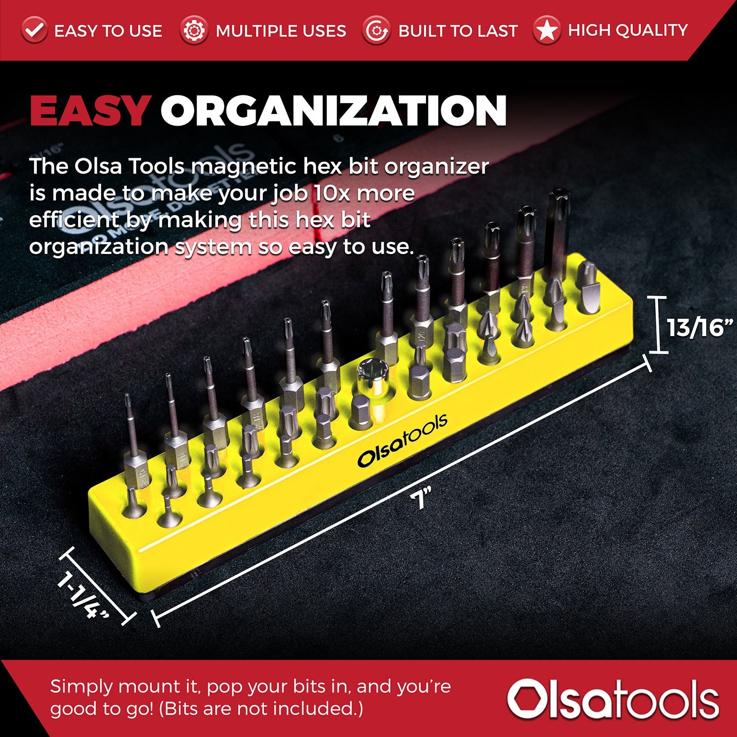 Hex Bit Organizer | Hex Bit Storage | Olsa Tools | Olsa Tools