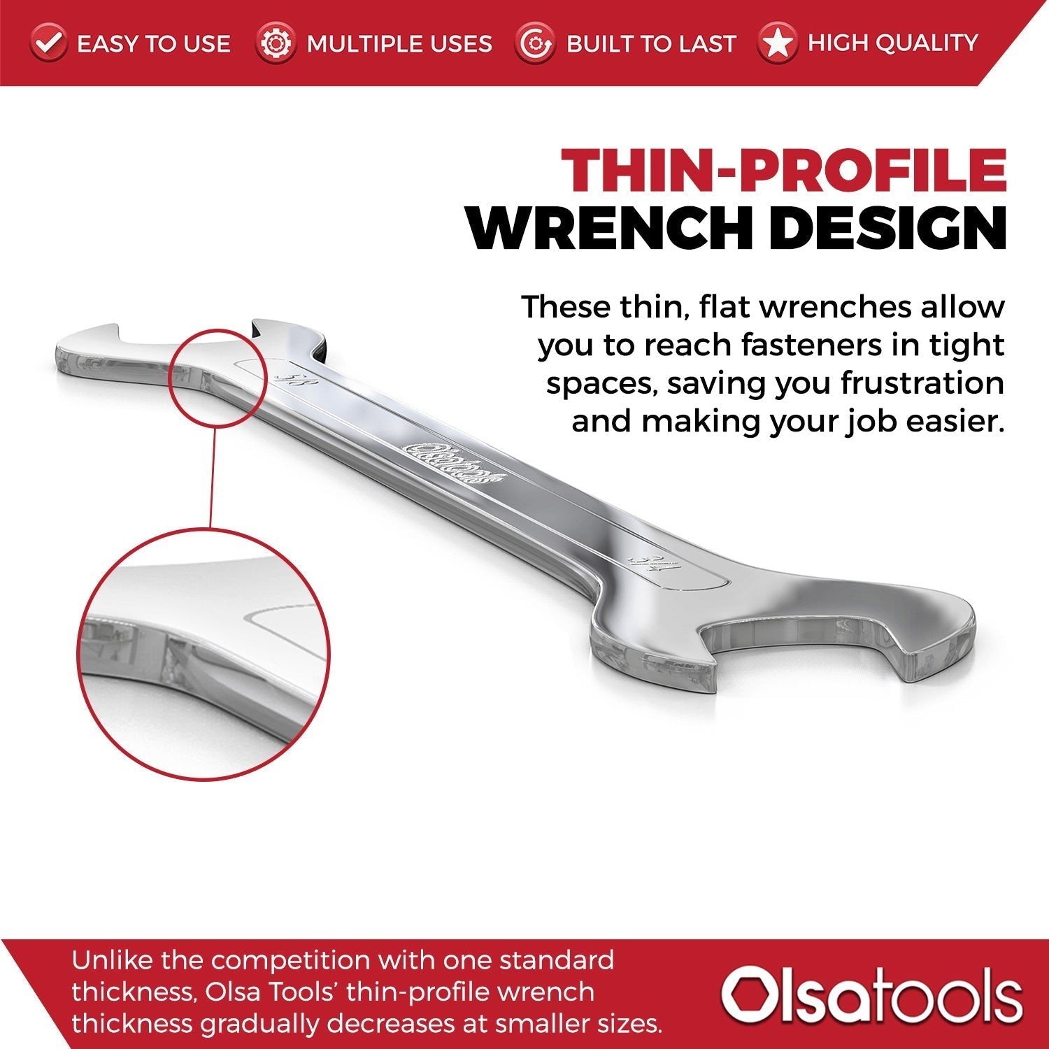 Slim Profile Wrench Set | Olsa Tools