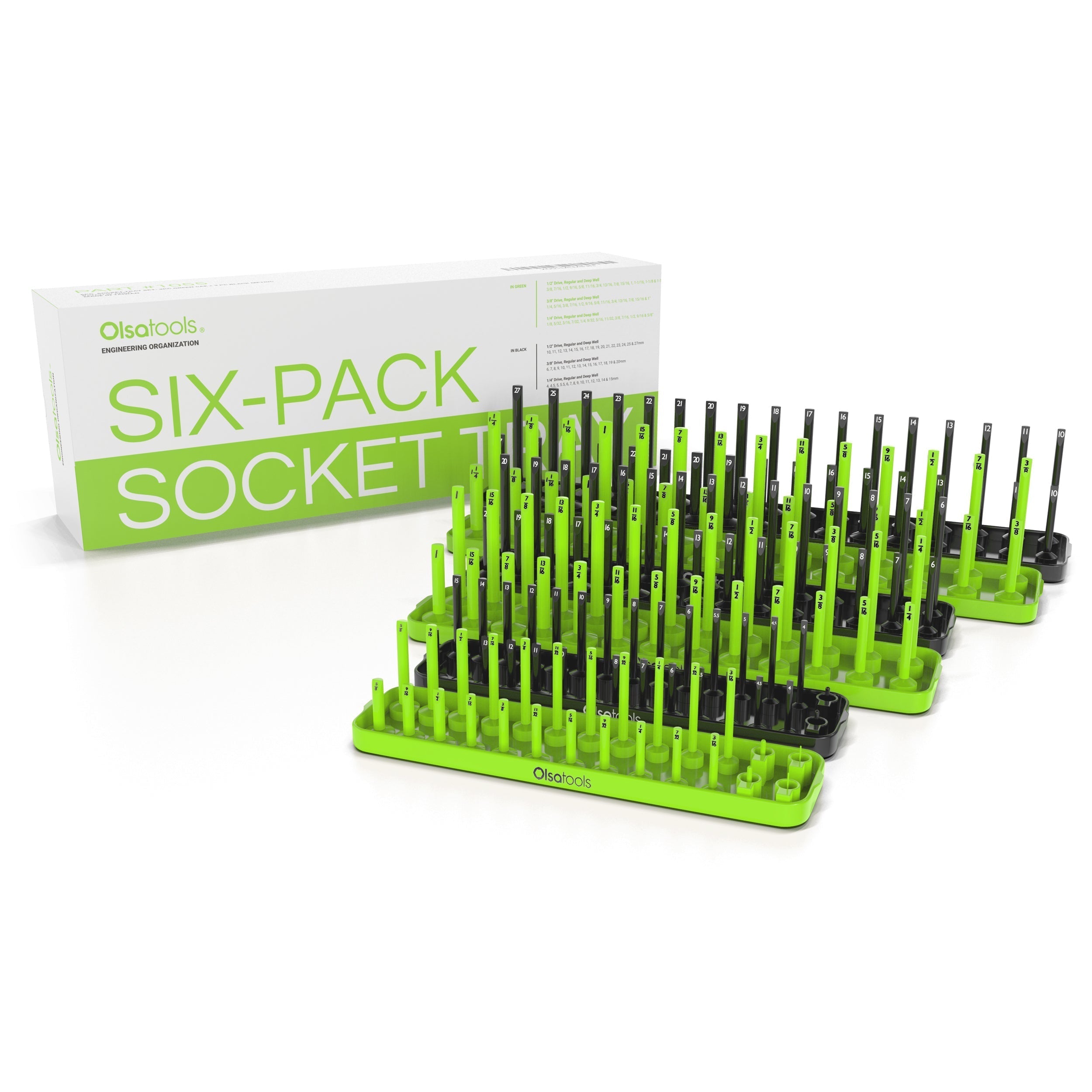 6pc 2-Row Socket Trays – Olsa Tools